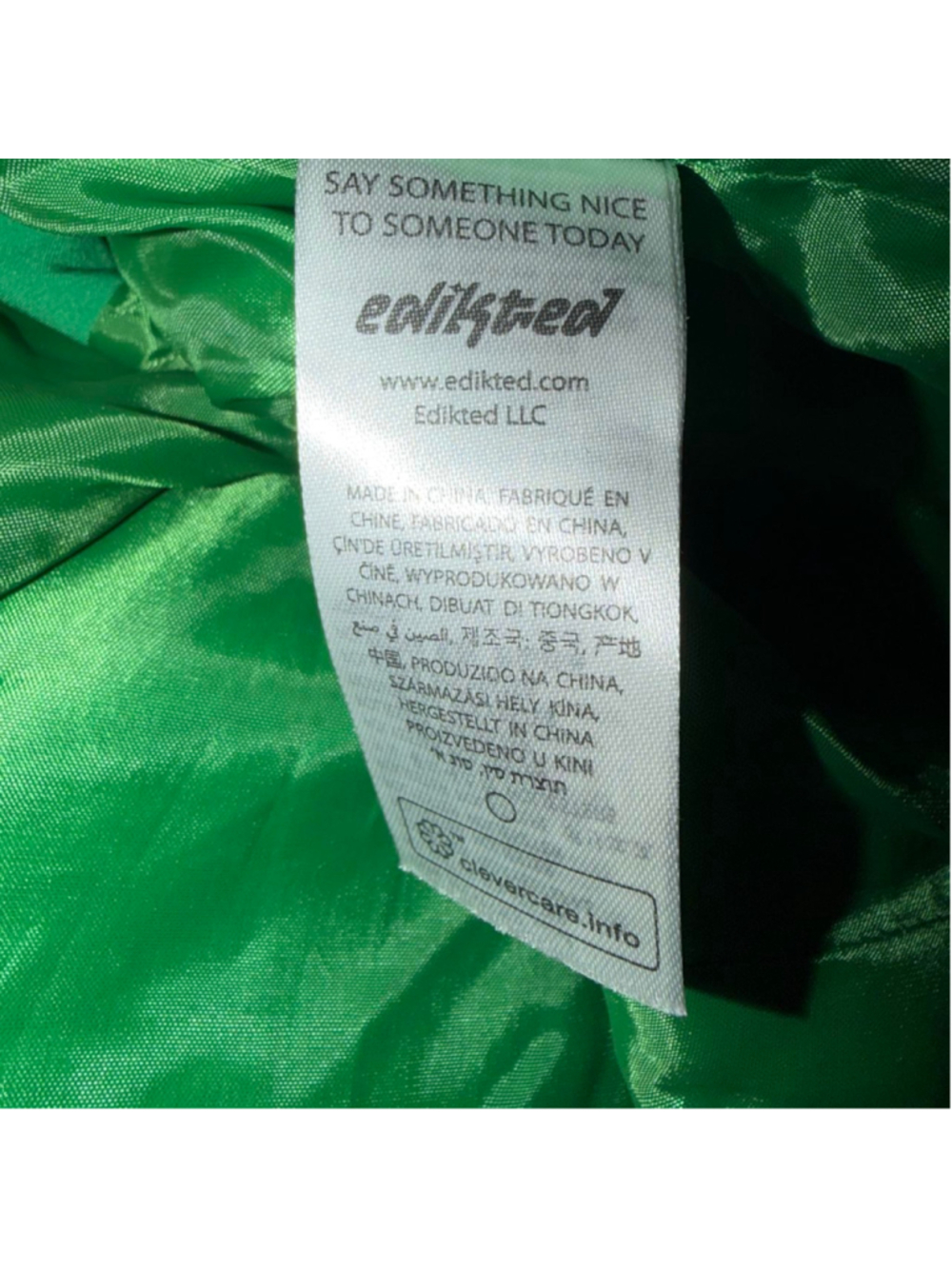 Edikted emerald green tailored blazer, size XS - Picture 3 of 5